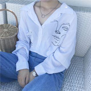 Printed Puff Sleeve Shirt