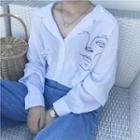 Printed Puff Sleeve Shirt