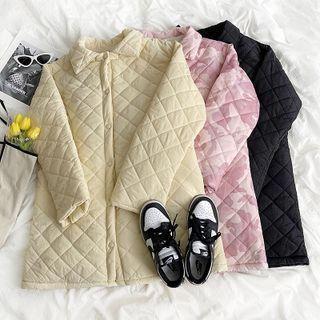 Long-sleeve Embossed Padded Jacket