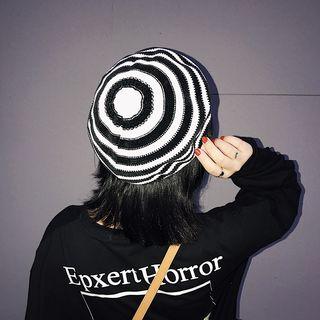 Striped Beret Hat