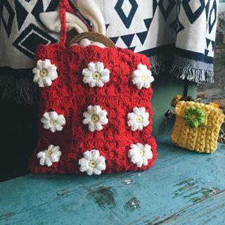 Floral Crochet Tote Bag Diy Kit