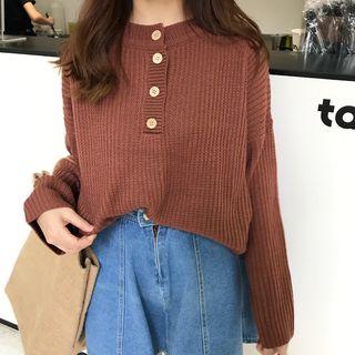 Button Neck Sweater