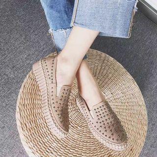 Platform Stitched Studded Loafers
