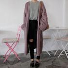Open Front Loose Long Cardigan