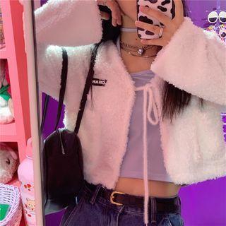Fluffy Cropped Jacket