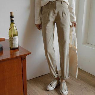 Pintuck Washed Baggy Pants