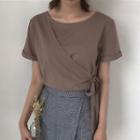 Plain Wrap Short Sleeve T-shirt