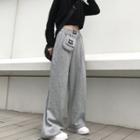Set: Wide-leg Sweatpants + Waist Bag