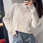 Half-zip Cropped Sweater
