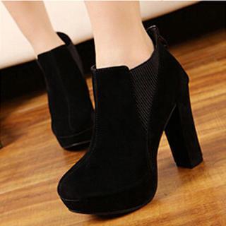 Platform Chunky Heel Ankle Boots