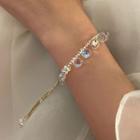 Faux Crystal Alloy Bracelet Bracelet - Gold - One Size
