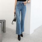 Washed Boot-cut Jeans & Sash