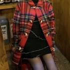 Plaid Jacket Red - One Size