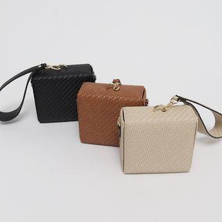 Woven Boxy Hand Bag