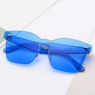 Rimless One-piece Sunglasses