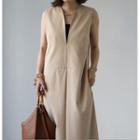 Sleeveless Open-placket Jumpsuit
