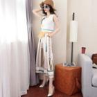 Set: Tank Top + Cropped Wide Leg Pants