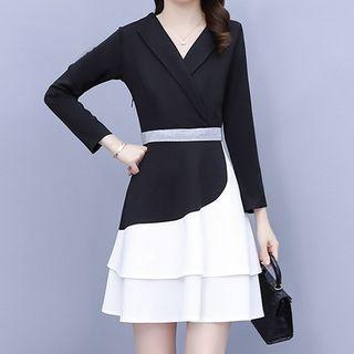 Paneled Blazer Dress
