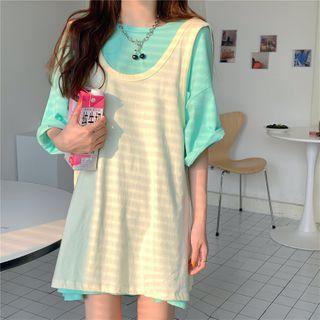 Elbow Sleeve T-shirt / Plain Tank Top