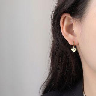 Bear Sterling Silver Dangle Earring