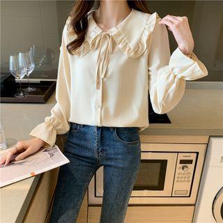 Plain Doll Collar Shirt