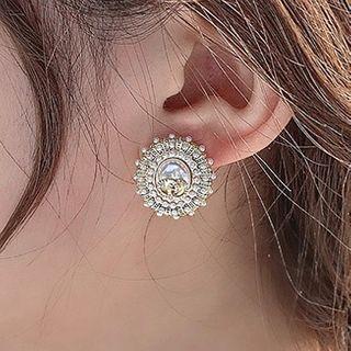 Geometry Stud Earring 1 Pair - Gold - One Size