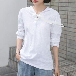 Lace-up Light Hoodie