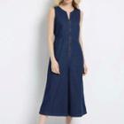 Sleeveless Wide-leg Denim Jumpsuit