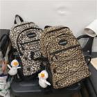 Leopard Print Zip Backpack / Bag Charm