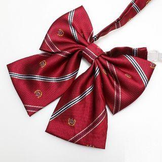 Striped Bow Tie Bow Tie - Stripe - Red - One Size