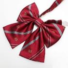 Striped Bow Tie Bow Tie - Stripe - Red - One Size