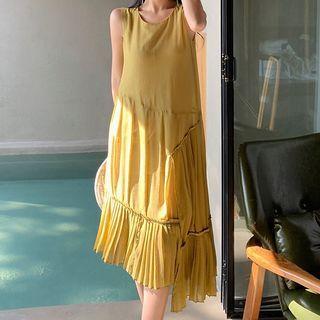 Sleeveless Asymmetrical Midi Sundress