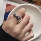 Alloy Open Ring J279 - Silver - One Size