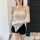 Halter Plain Tank Top + Plain Gloves
