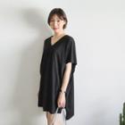 V-neck Dip-back T-shirt Dress