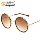 Metal Frame Round Sunglasses