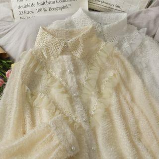 Patchwork Loose-fit Lace Shirt