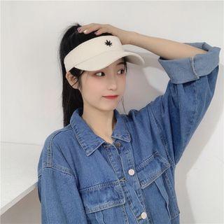 Leaf Print Visor Hat