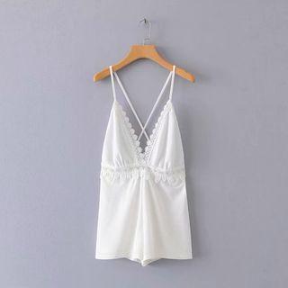 Crochet Trim Playsuit
