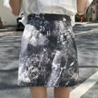 High-waist Tie-dye Skirt As Shown In Figure - One Size
