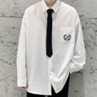 Badge Embroidered Shirt