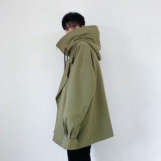 Asymmetrical Hooded Zip Jacket