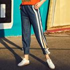 Lace-up Straight-fit Jeans