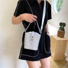 Rhinestone Chain Bucket Bag
