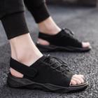 Drawcord Mesh Sandals