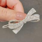 Bow Rhinestone Alloy Hair Clip Ly811 - Gold - One Size