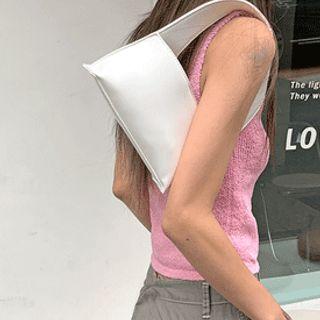 Polished Pleather Armpit Bag