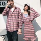 Couple Matching Plaid Shirt / Dress / Plain T-shirt