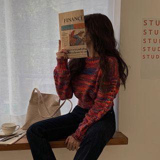 Crew-neck M Lange Cropped Sweater