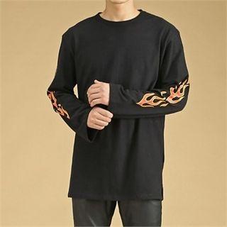 Printed Sleeve T-shirt